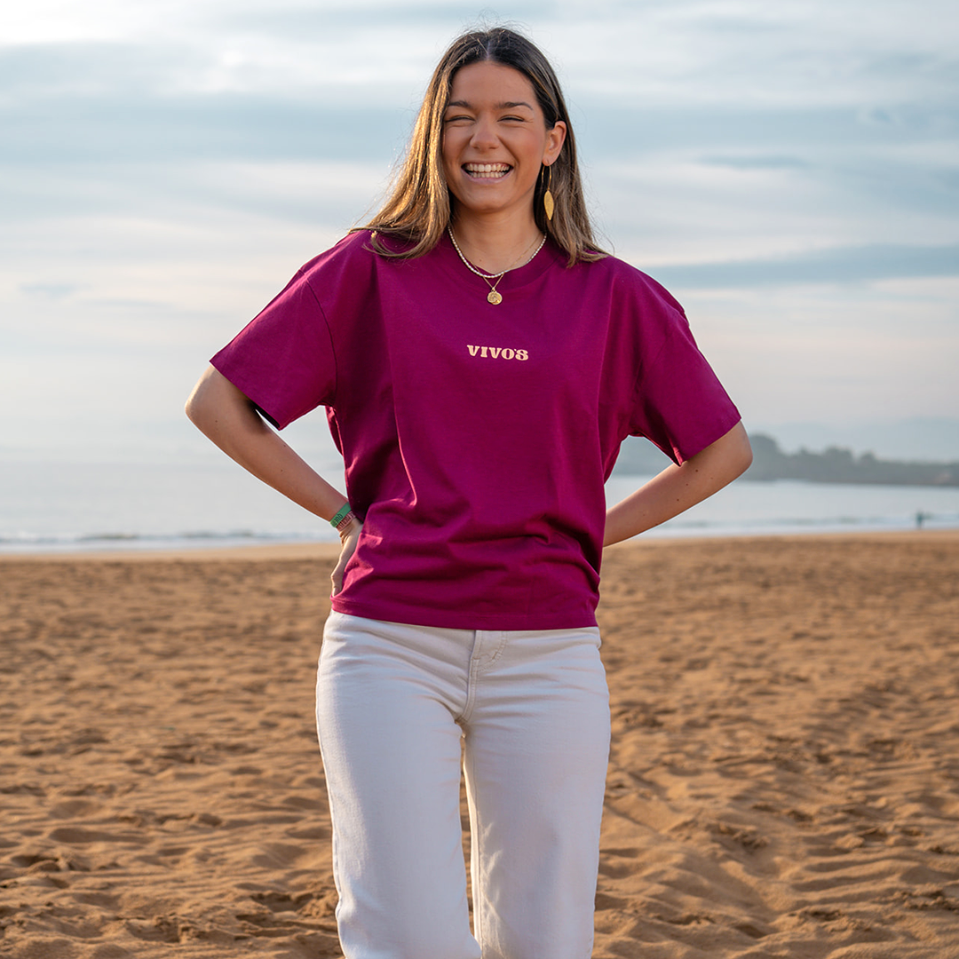 Camiseta Boxy Morir de Vivos - Chica