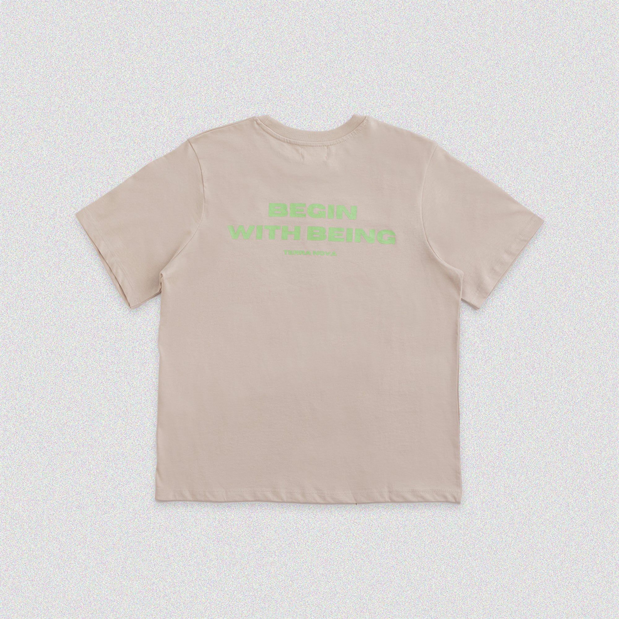 Camiseta Boxy Begin With being