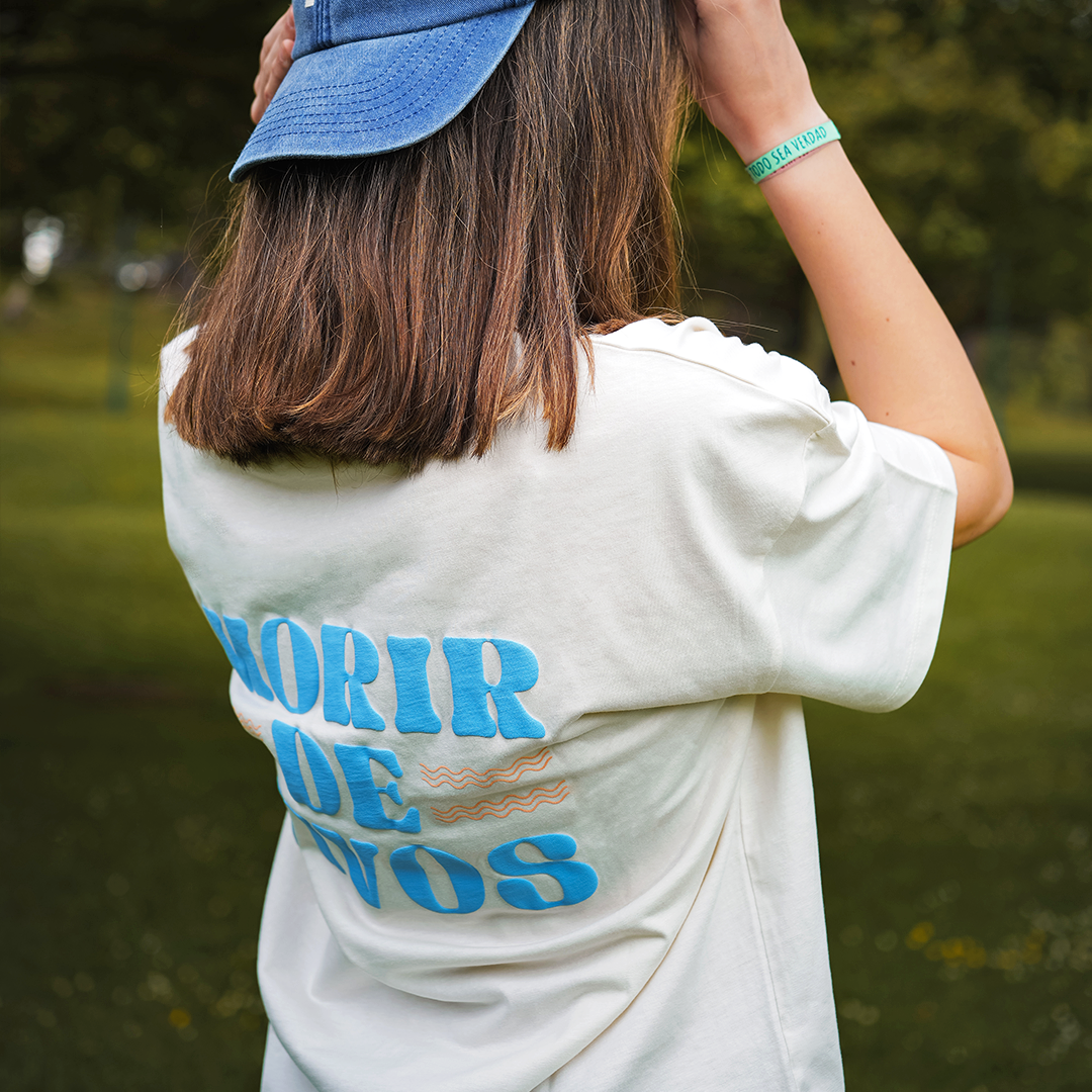 Camiseta Boxy Morir de Vivos - Chica