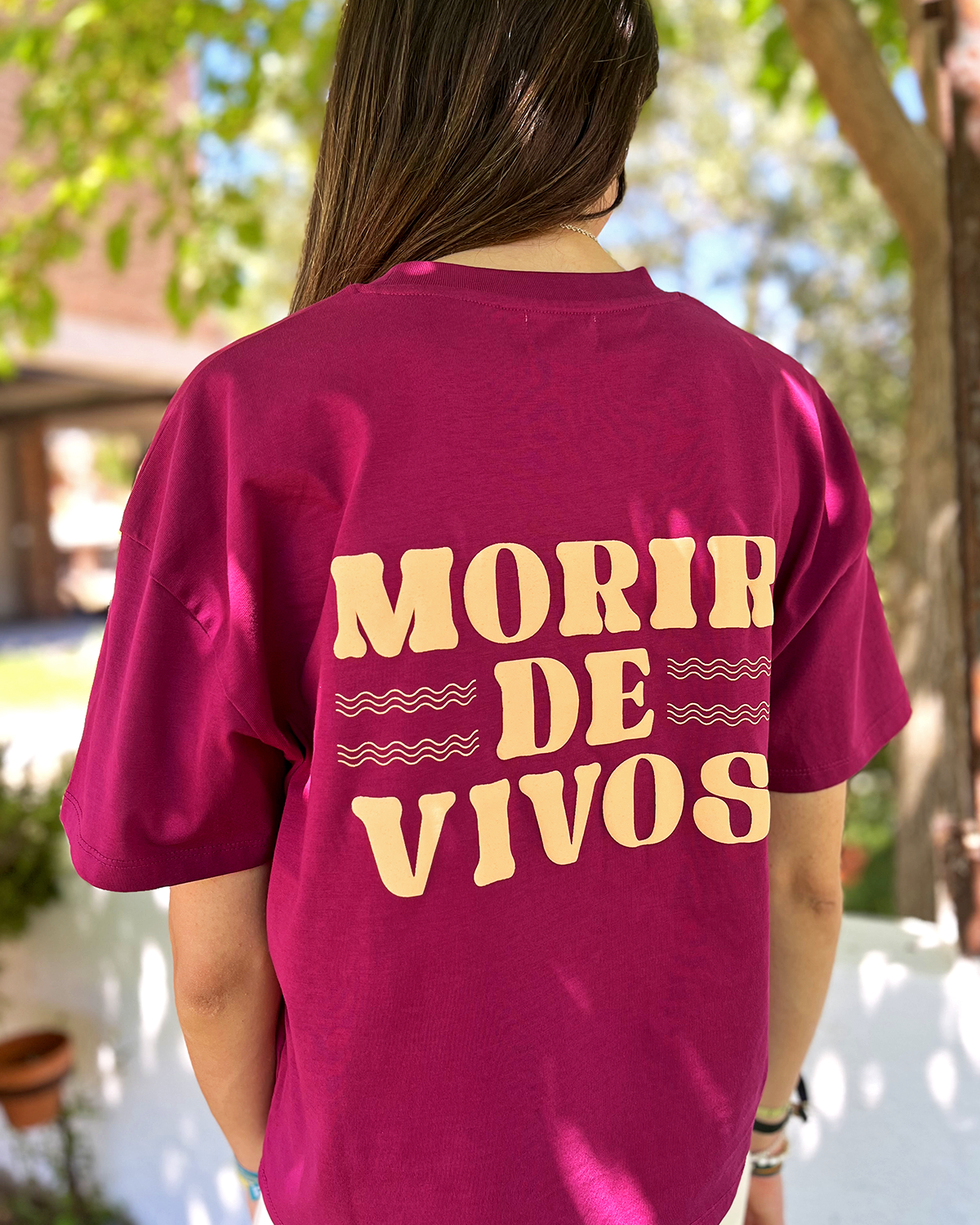 Camiseta Boxy Morir de Vivos - Chica